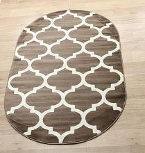 Ковер MEGA CARVING d422 BROWN Овал