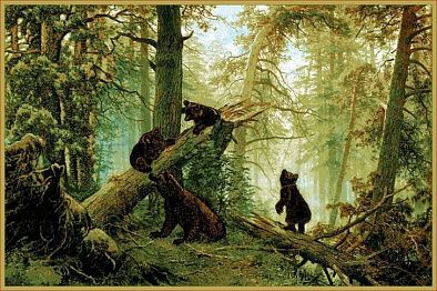 Ковер Ландшафт 0010 01 Утро в лесном бору