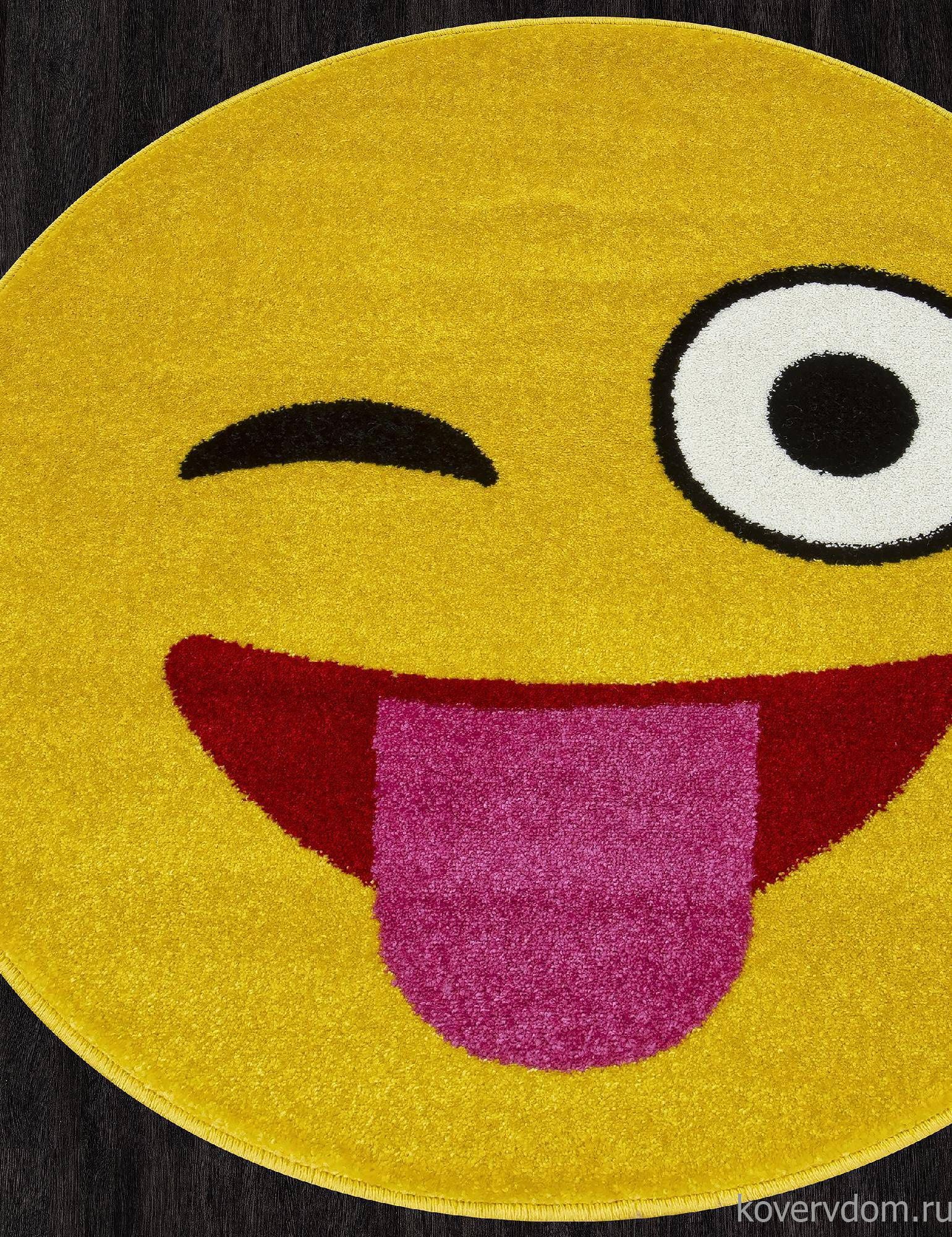 Ковер SMILE NC17 YELLOW Круг Ковер SMILE NC17 YELLOW Круг