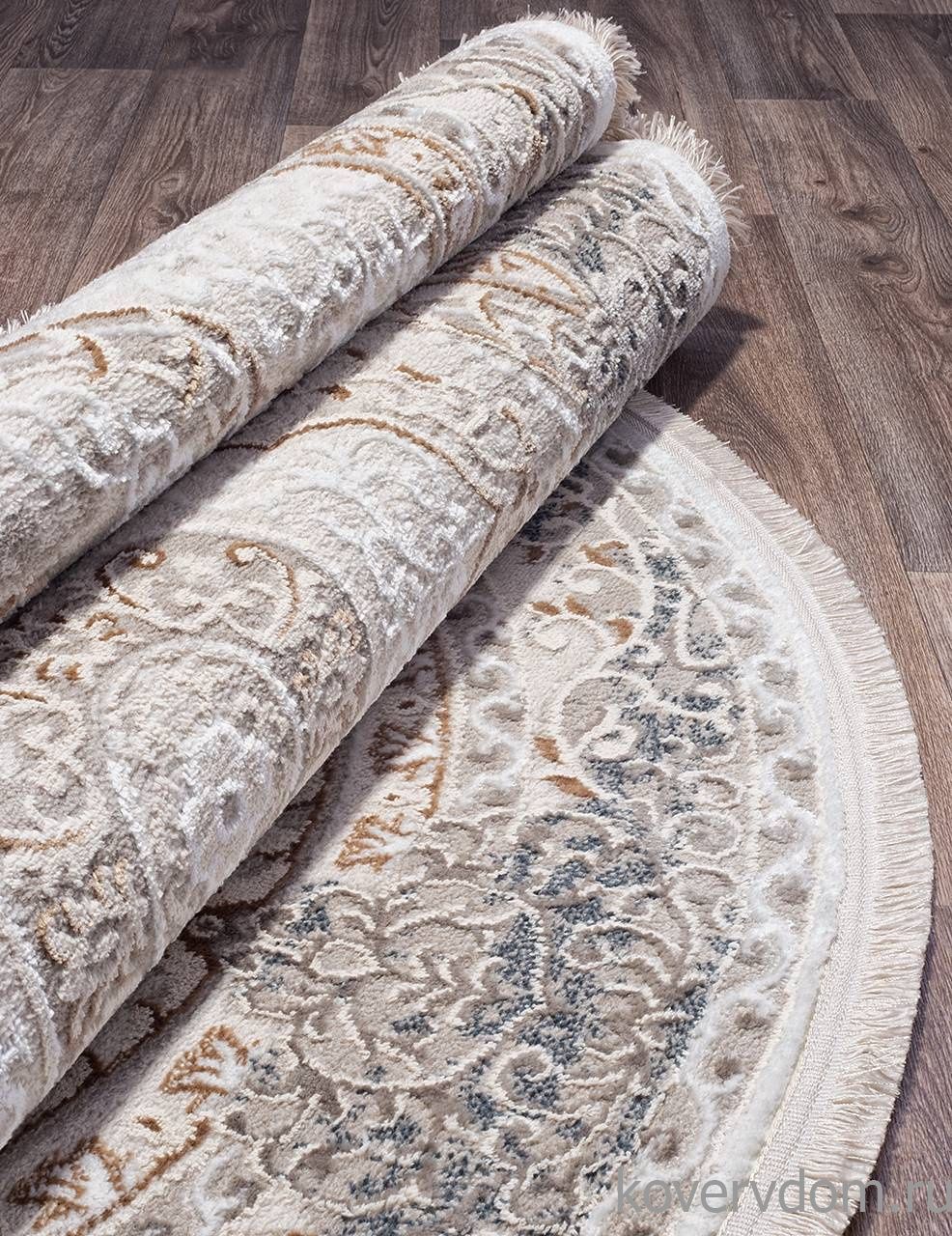 Ковер RODOS 7439A GREY / CREAM Овал