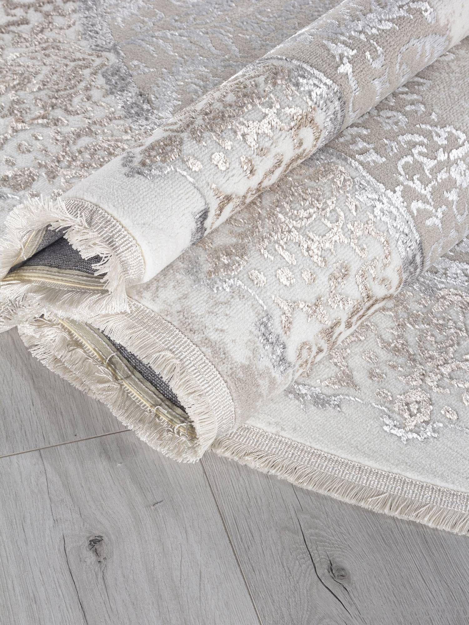 Ковер EFSAN L270A CREAM SHRINK / VIZON FDY Овал Ковер EFSAN L270A CREAM SHRINK / VIZON FDY Овал