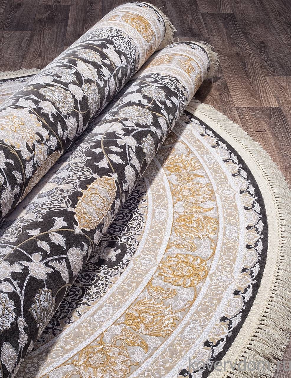 Ковер FARSI 1200 G142 DARK GRAY Овал Ковер FARSI 1200 G142 DARK GRAY Овал