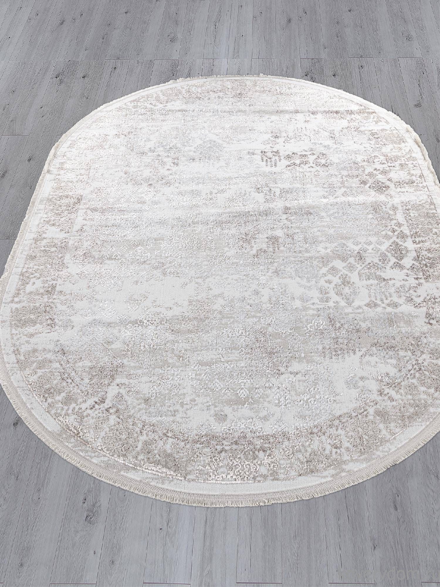 Ковер EFSAN L252A CREAM SHRINK / VIZON FDY Овал Ковер EFSAN L252A CREAM SHRINK / VIZON FDY Овал