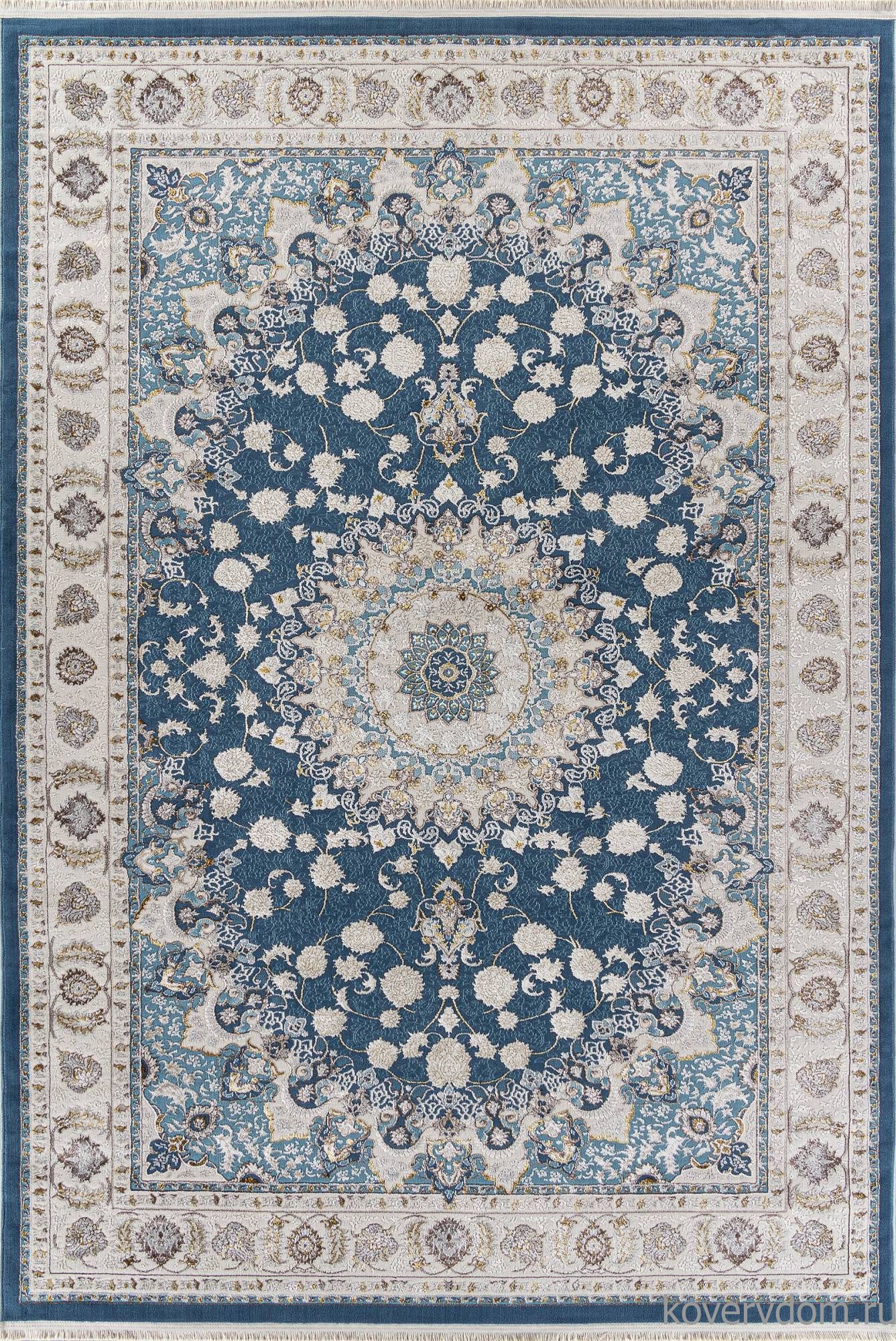 Ковер ZARINA A050B D.BLUE SHIRINK / CREAM