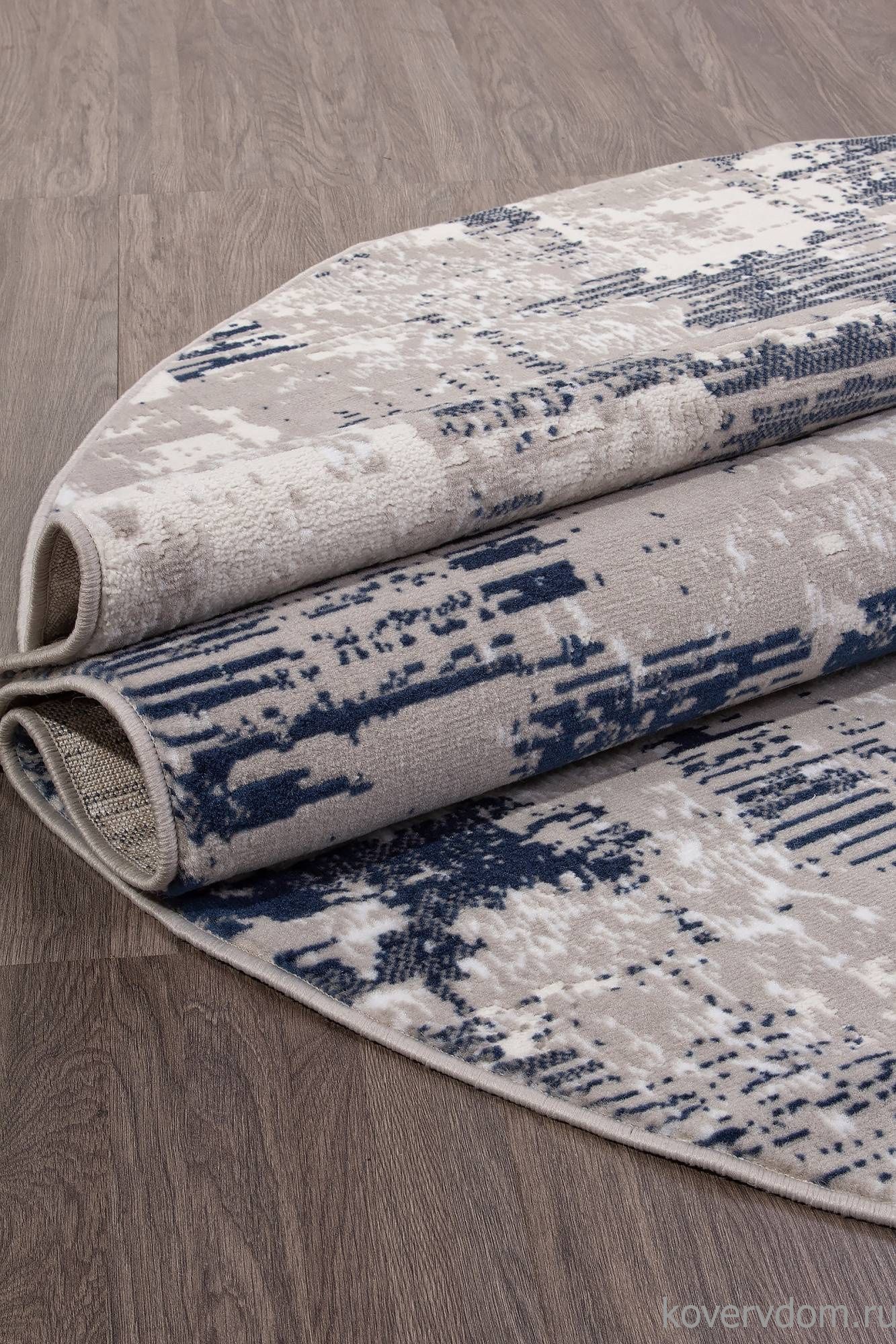 Ковер RICHI 8673 GRAY-BLUE Овал