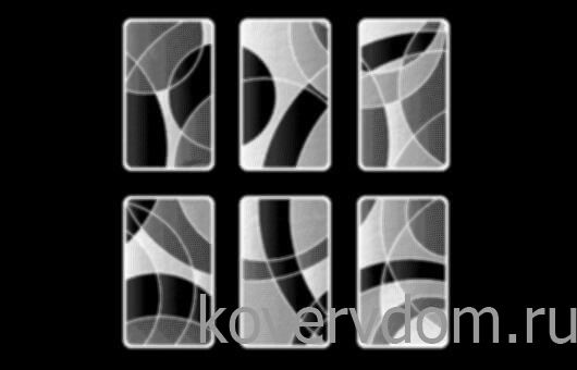 Грязезащитный коврик Modemo 200054 0.5х0.8 квадраты абстракция