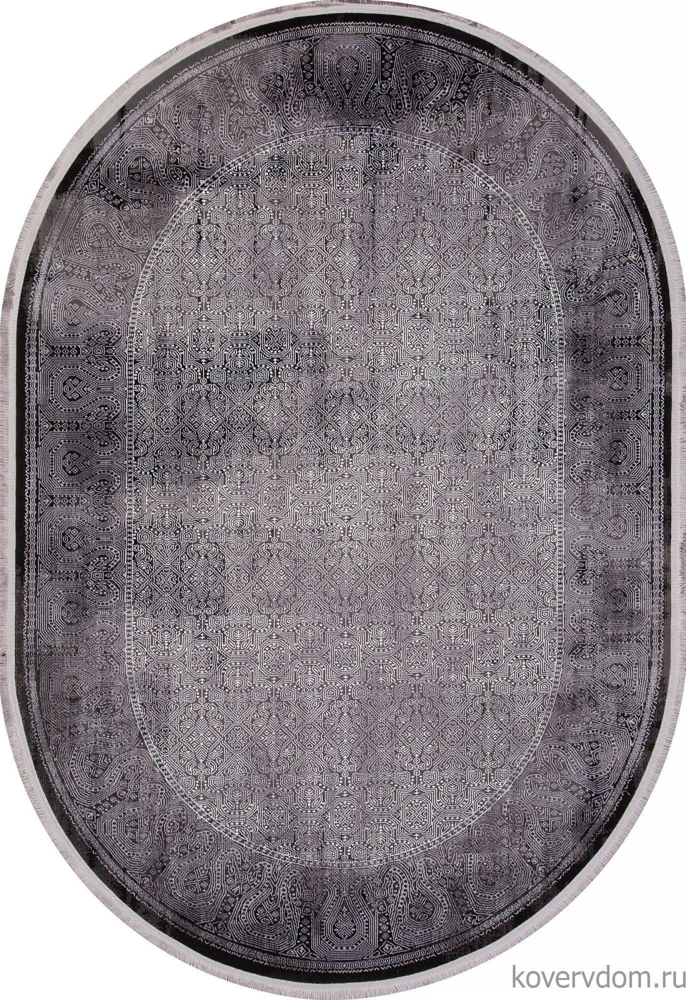 Ковер LISSABON SI003G GREY / GREY Овал