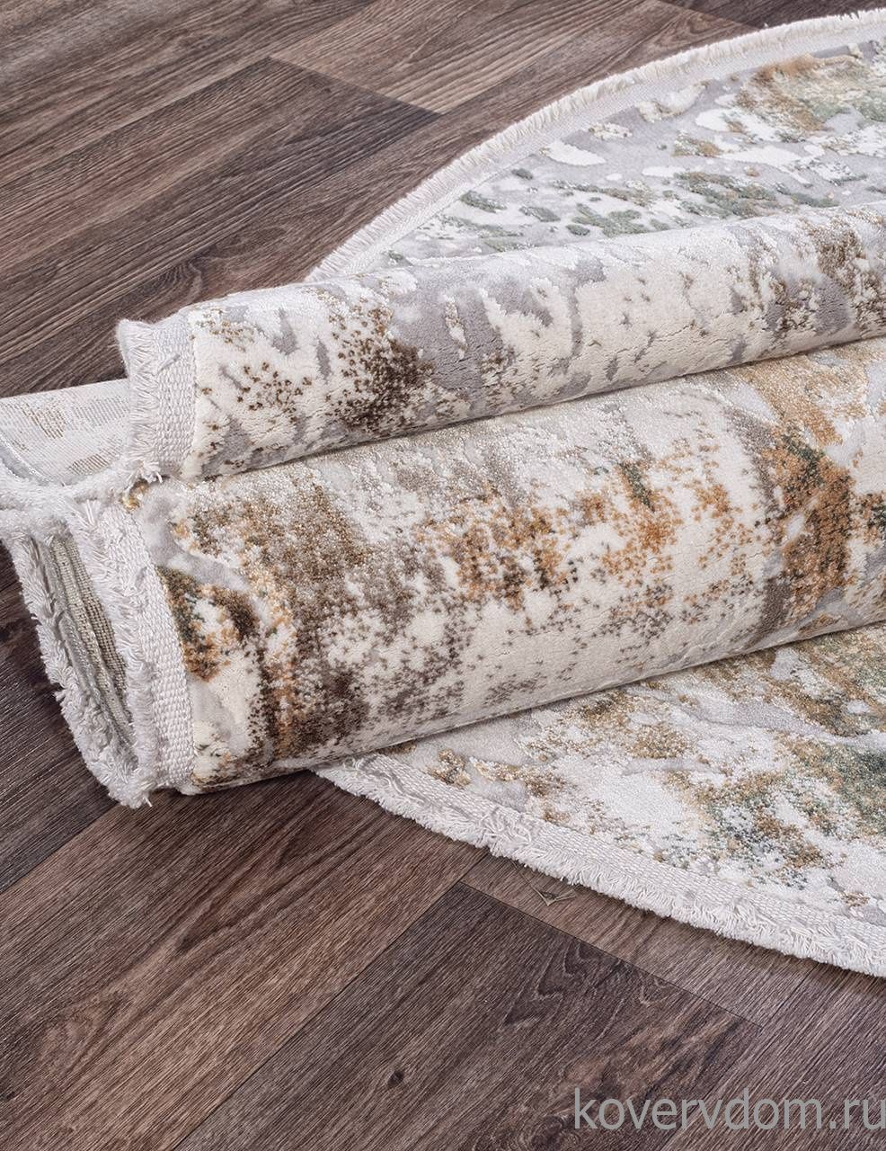 Ковер ALLURES 12123 CREAM / GREEN Овал