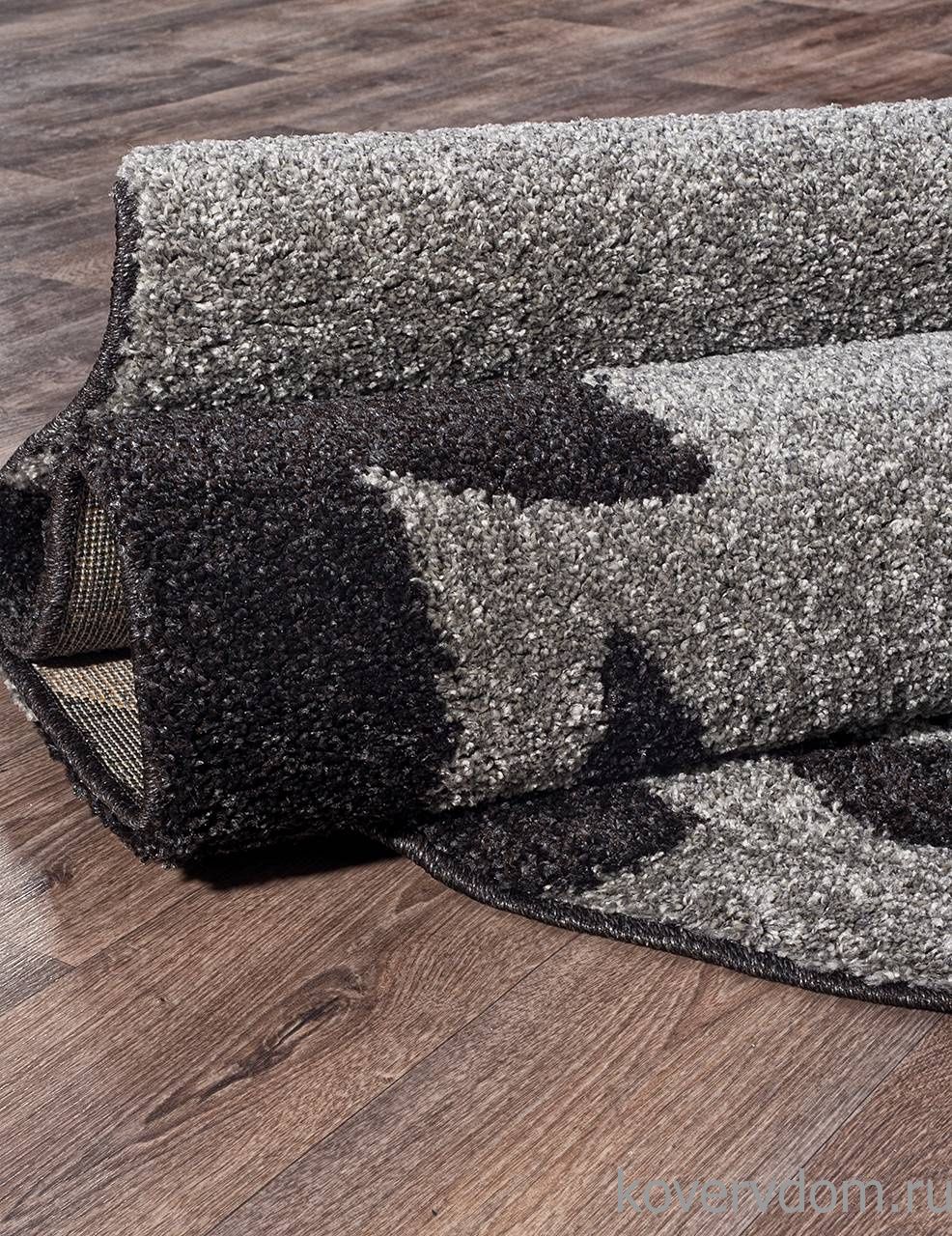 Ковер PLATINUM T620 GRAY-BLACK Овал Ковер PLATINUM T620 GRAY-BLACK Овал