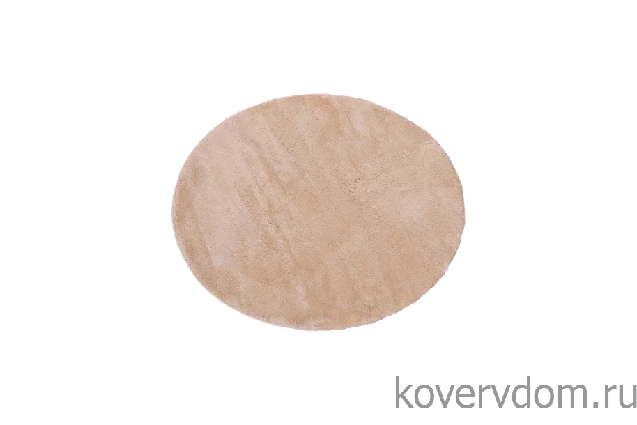 Ковер из искусственного меха Krolik 1000A T2408_BEIGE круг