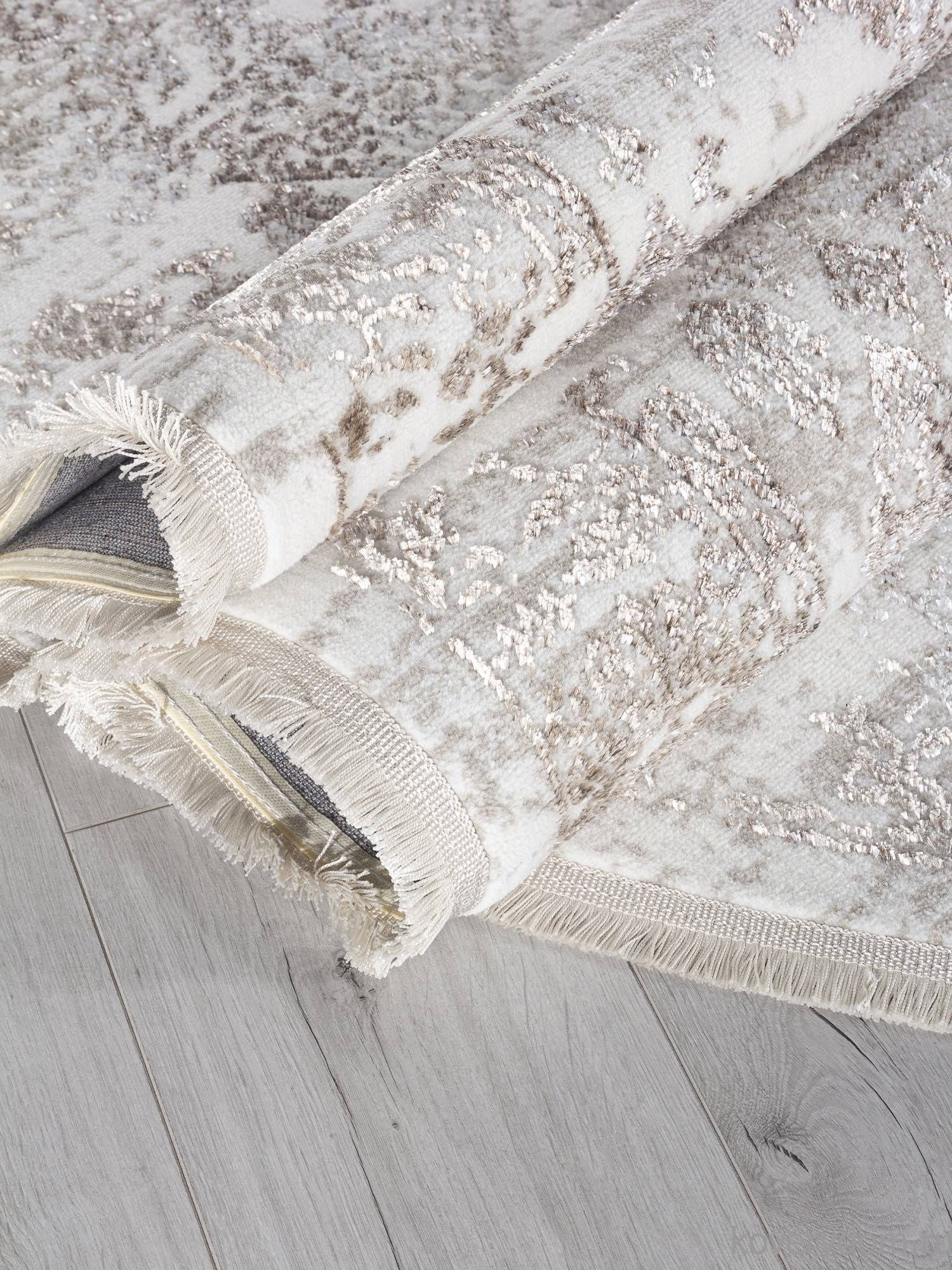 Ковер EFSAN L252A CREAM SHRINK / VIZON FDY Овал Ковер EFSAN L252A CREAM SHRINK / VIZON FDY Овал