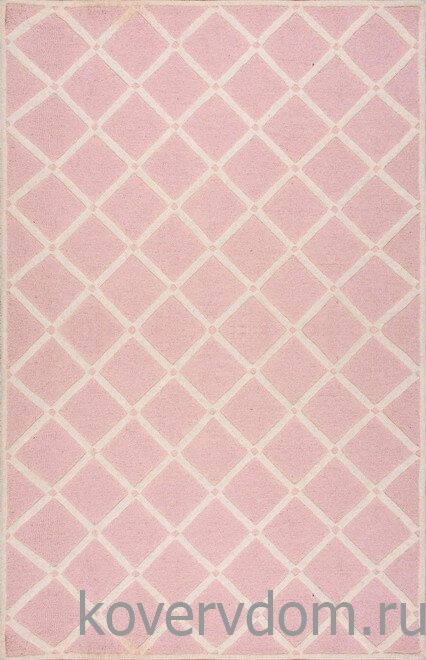 Ковер ручной работы скандинавский RHOMBUS PINK