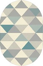 Овальный ковер из Молдовы рельефный SOHO 1603-15551 ОВАЛ