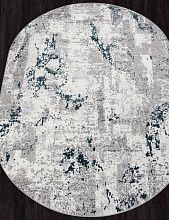 Овальный ковер бирюзовый PALERMO G002 GRAY Овал