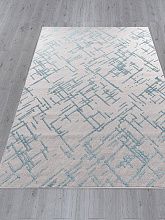 Круглый ковер LIMAN F164 GRAY-D.BLUE