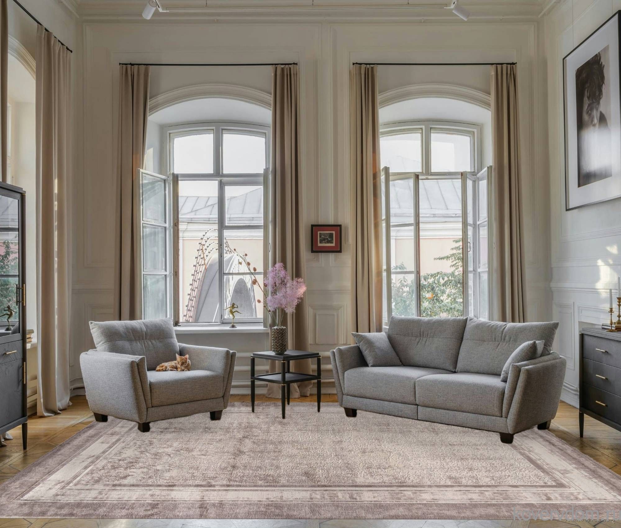 Ковер BRAND O2445 680 CREAM / BROWN