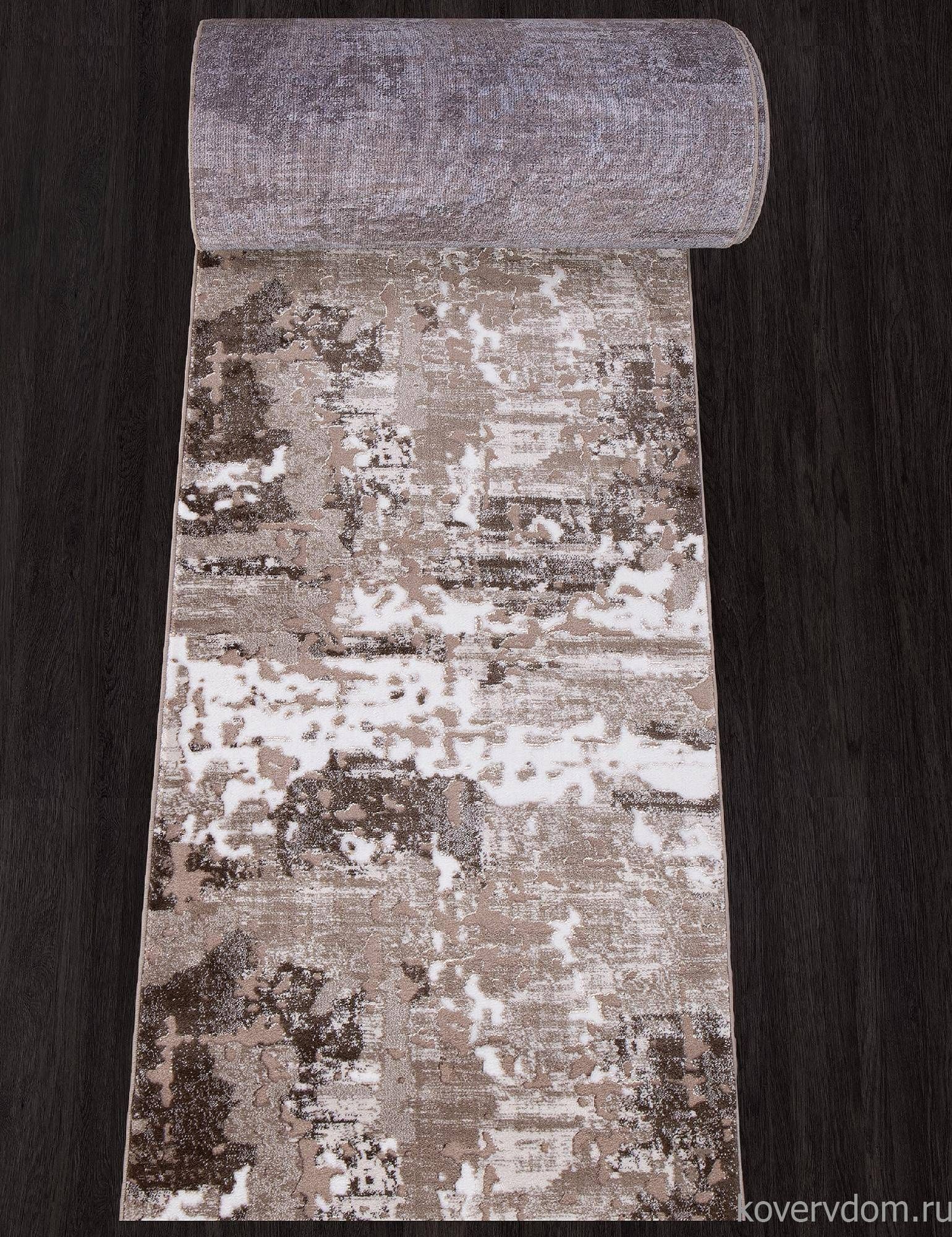 Ковровая дорожка MARDAN 1232A VIZON SHRINK / BROWN