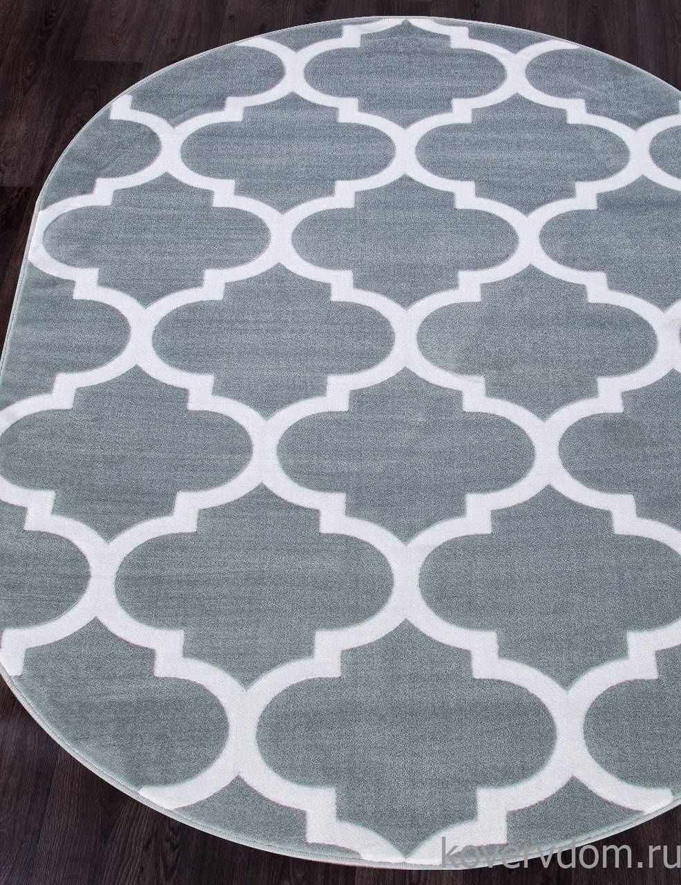 Ковер MEGA CARVING WK d422 LIGHT BLUE Овал Ковер MEGA CARVING WK d422 LIGHT BLUE Овал