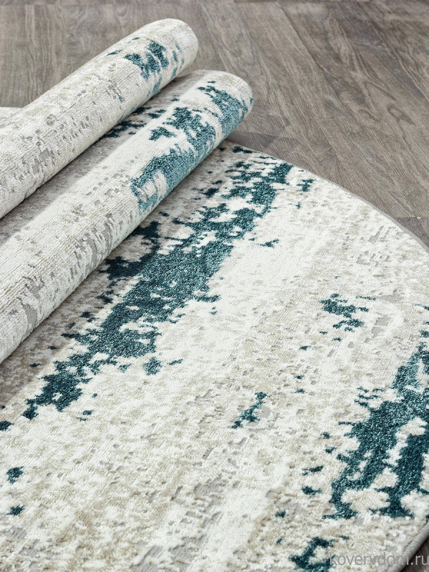 Ковер PALERMO-A F298 GRAY Овал